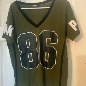 PINK Victoria's Secret Olive Tee
